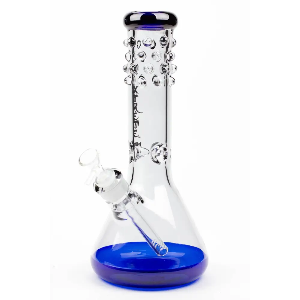 12" XTREME Glass / 7 mm / electro plate Glass beaker Bong_4