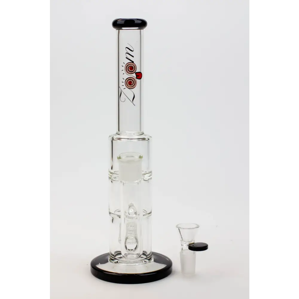 12" ZOOM Tornado and showerhead glass bong [B6]_9