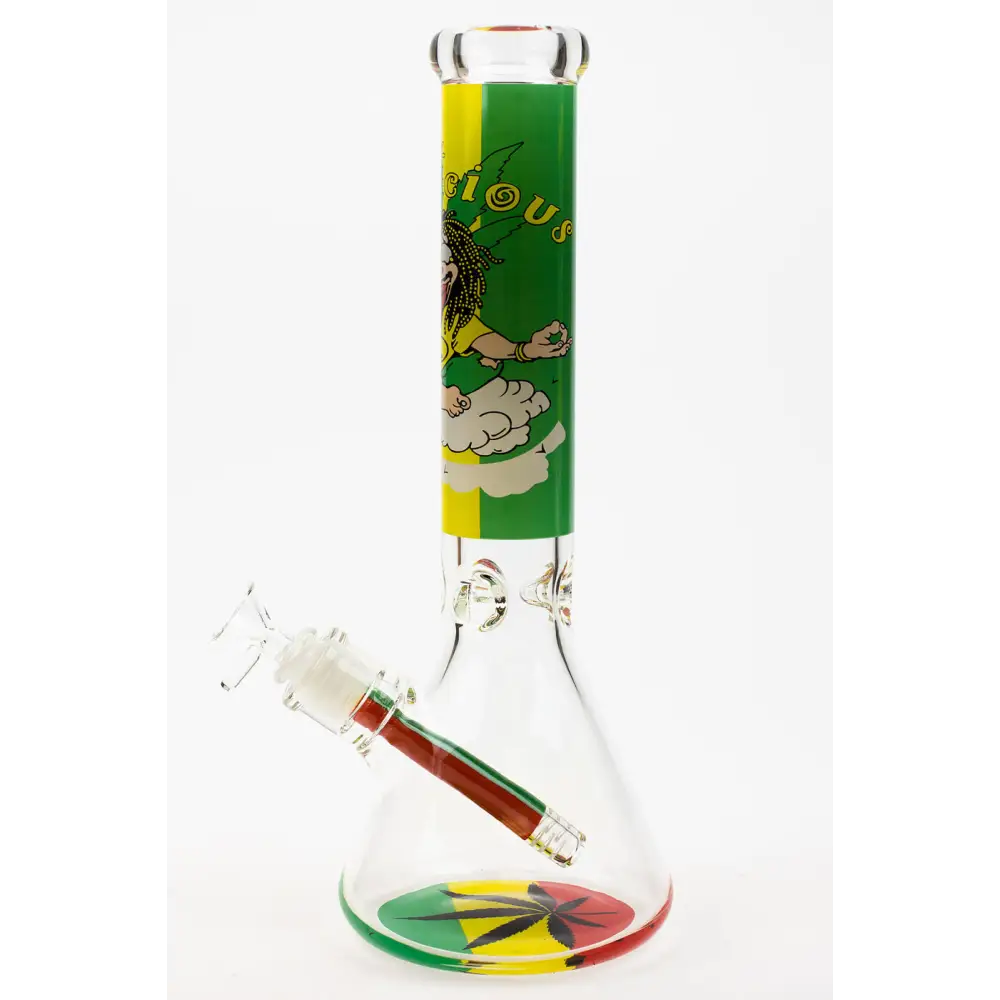 13.5" Rasta Man / 7 mm / classic beaker glass bong_2