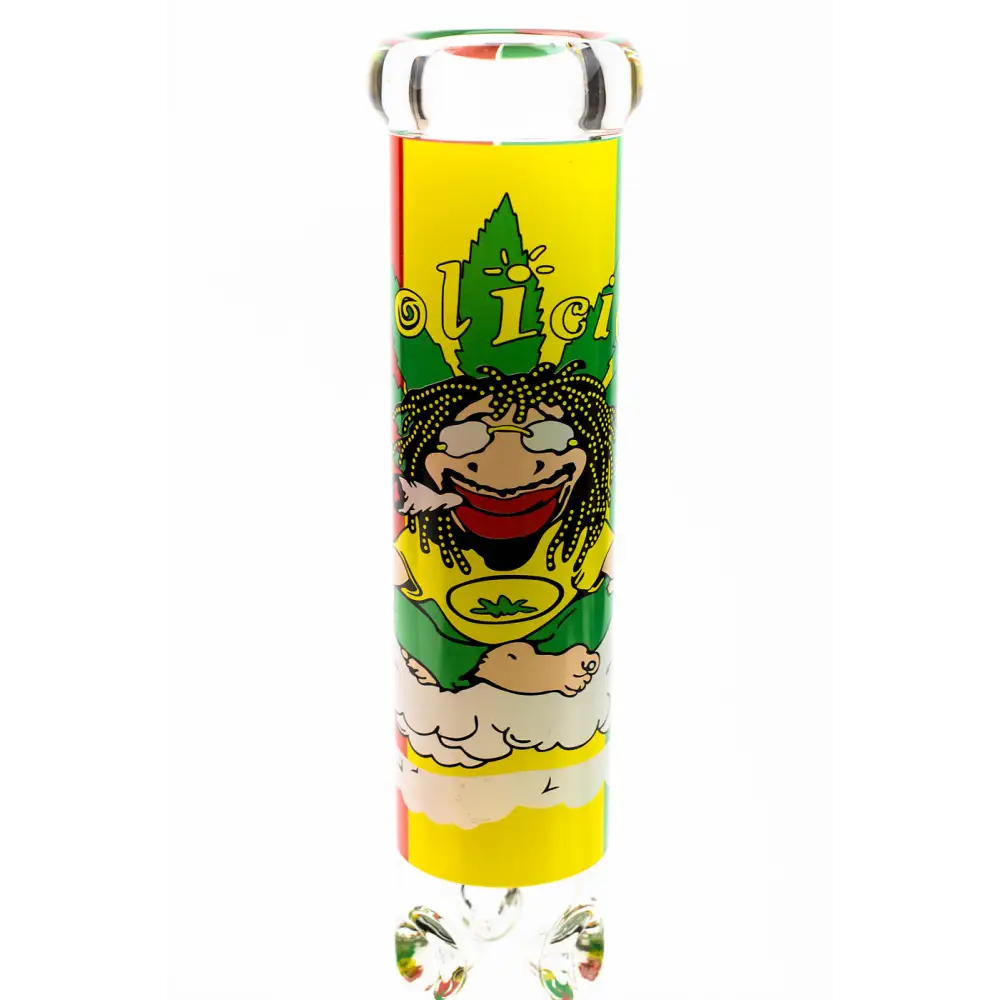 13.5" Rasta Man / 7 mm / classic beaker glass bong_3