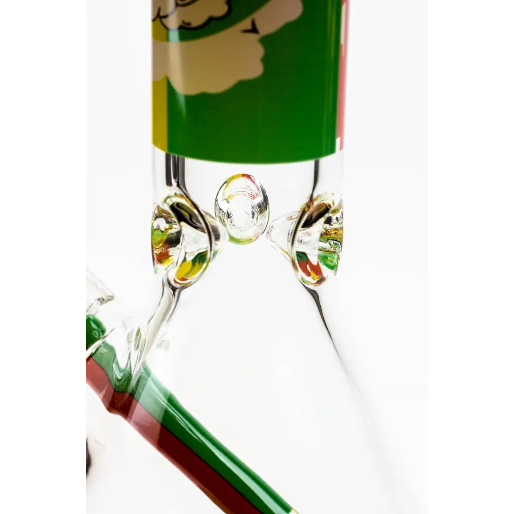 13.5" Rasta Man / 7 mm / classic beaker glass bong_7