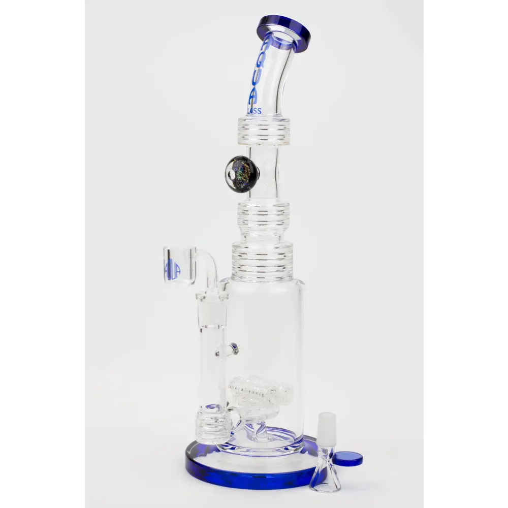 13" AQUA Glass / 2-in-1 / 7mm glass water bong_5