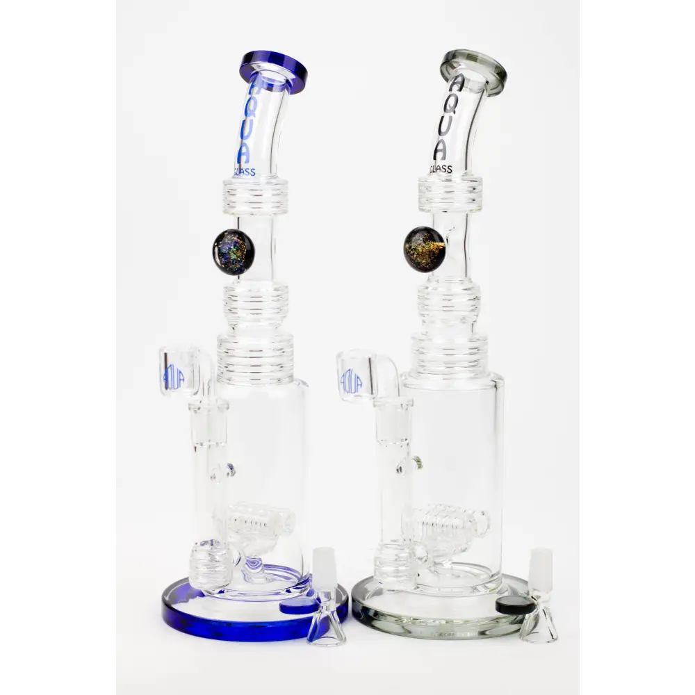 13" AQUA Glass / 2-in-1 / 7mm glass water bong_0