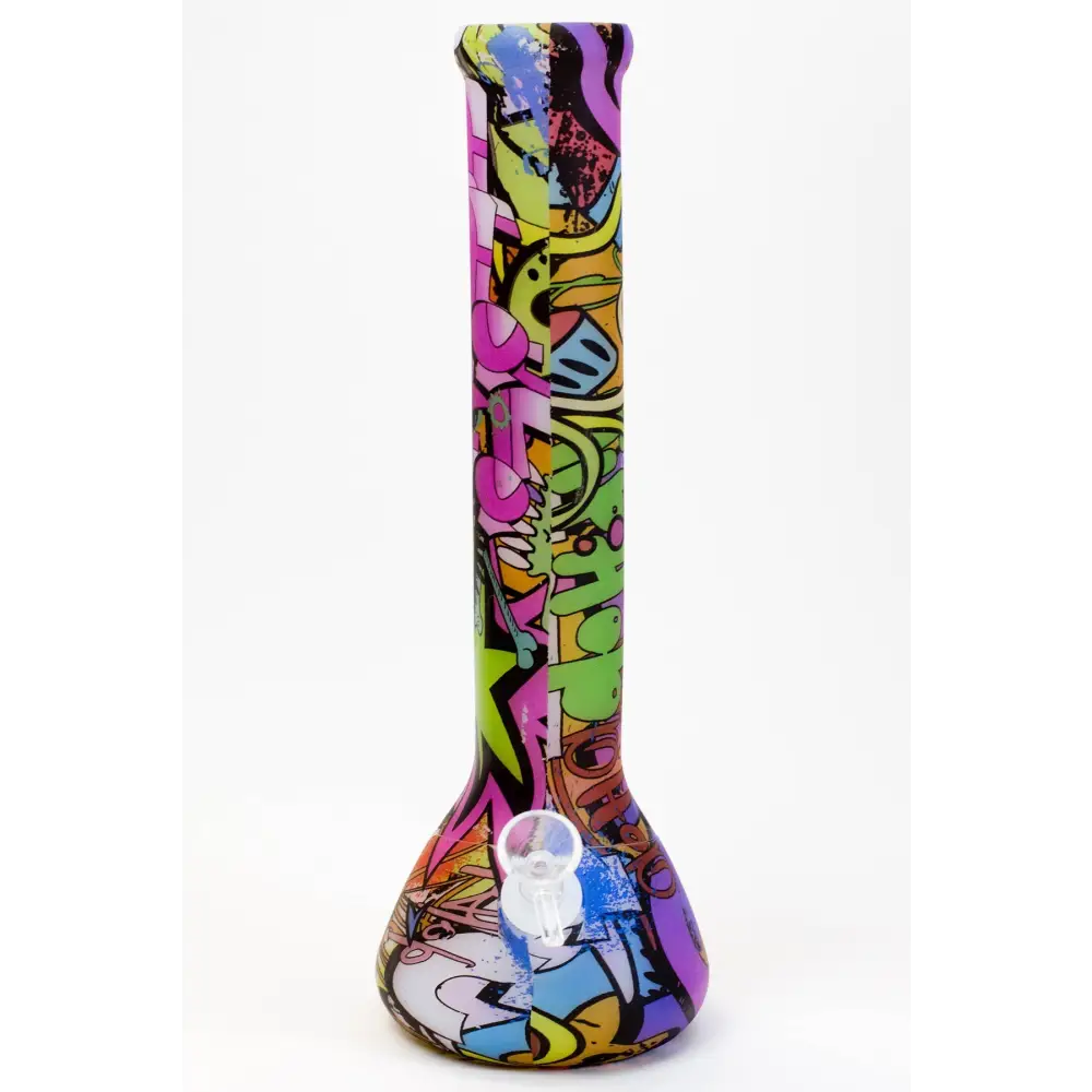 13" Assorted design detachable Silicone water bong_3