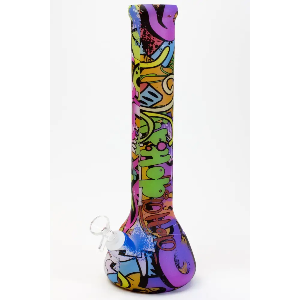 13" Assorted design detachable Silicone water bong_1