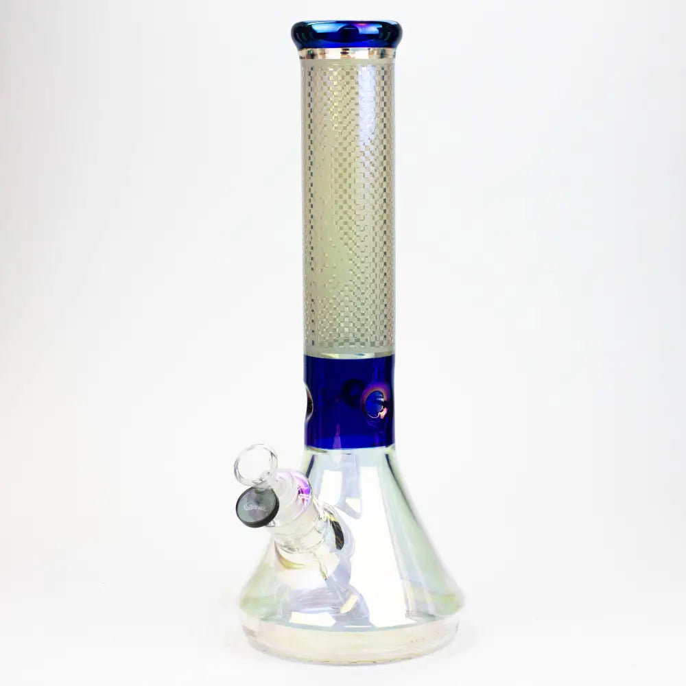 13" Genie electroplated glass beaker bong_13