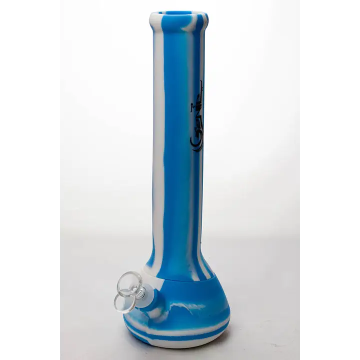 13" Genie mixed color Silicone detachable beaker water bong_9