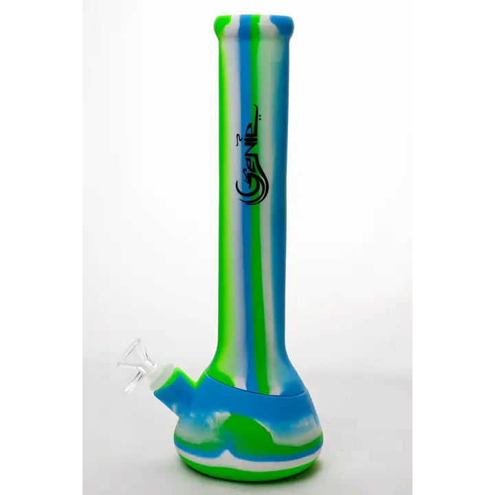 13" Genie mixed color Silicone detachable beaker water bong_10