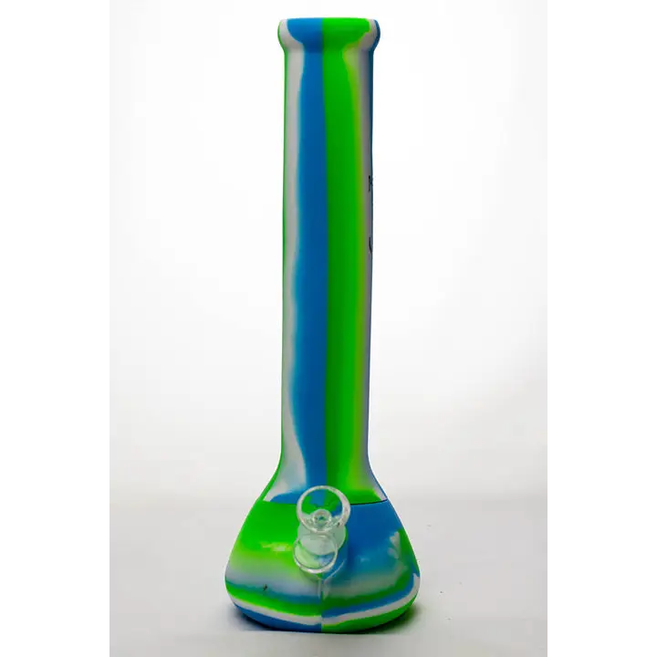 13" Genie mixed color Silicone detachable beaker water bong_11