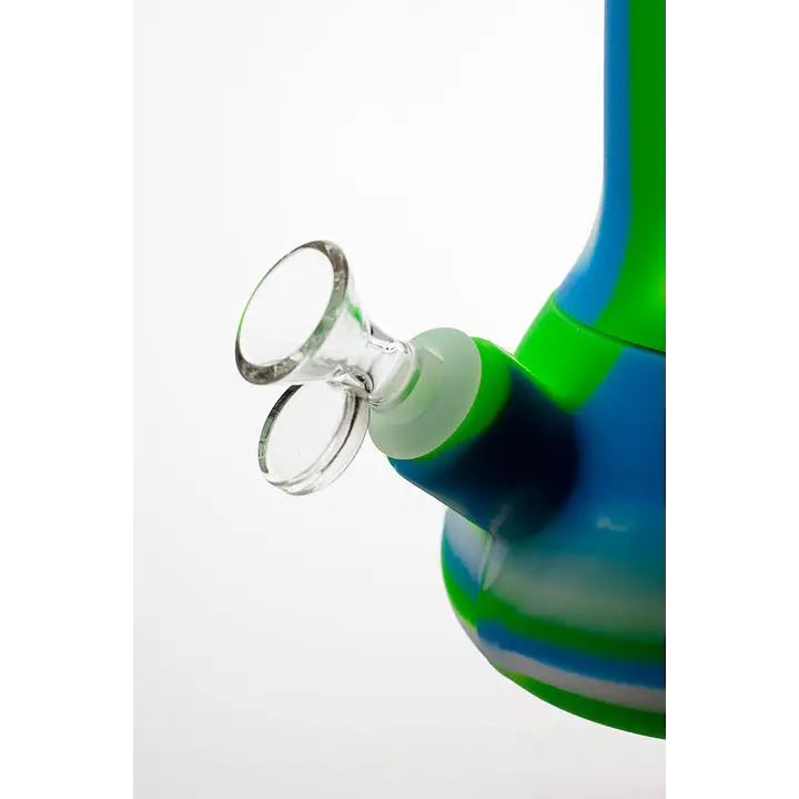 13" Genie mixed color Silicone detachable beaker water bong_1