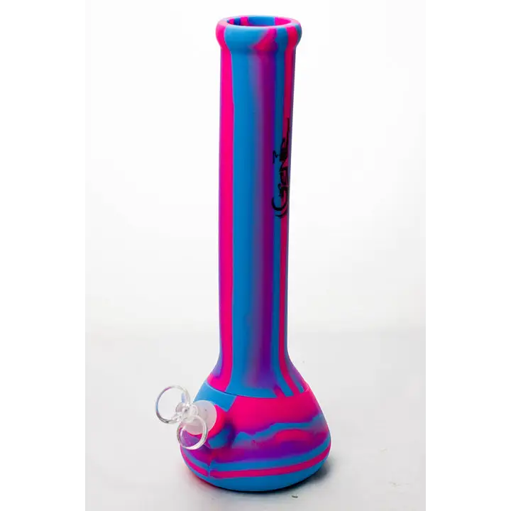 13" Genie mixed color Silicone detachable beaker water bong_7