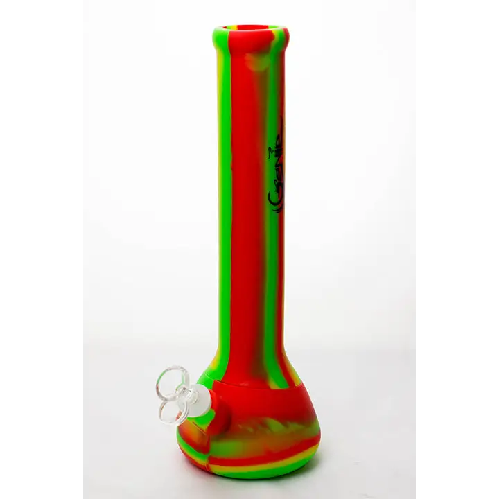 13" Genie mixed color Silicone detachable beaker water bong_6