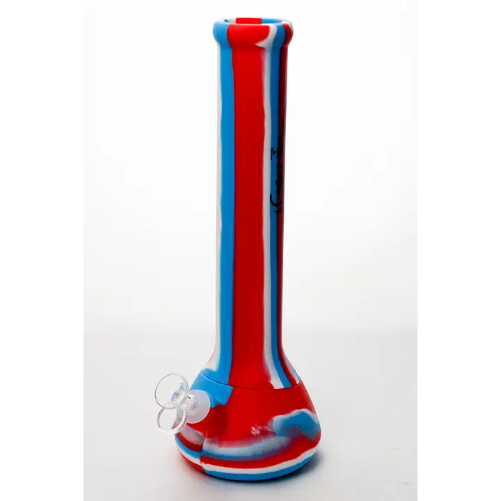 13" Genie mixed color Silicone detachable beaker water bong_8