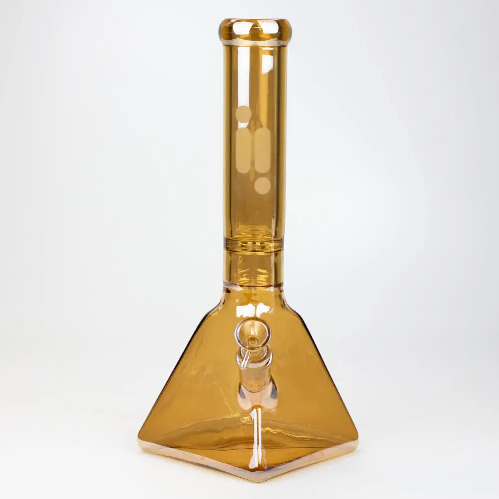 13" Infyniti 7 mm electroplated glass pyramid base bong_6