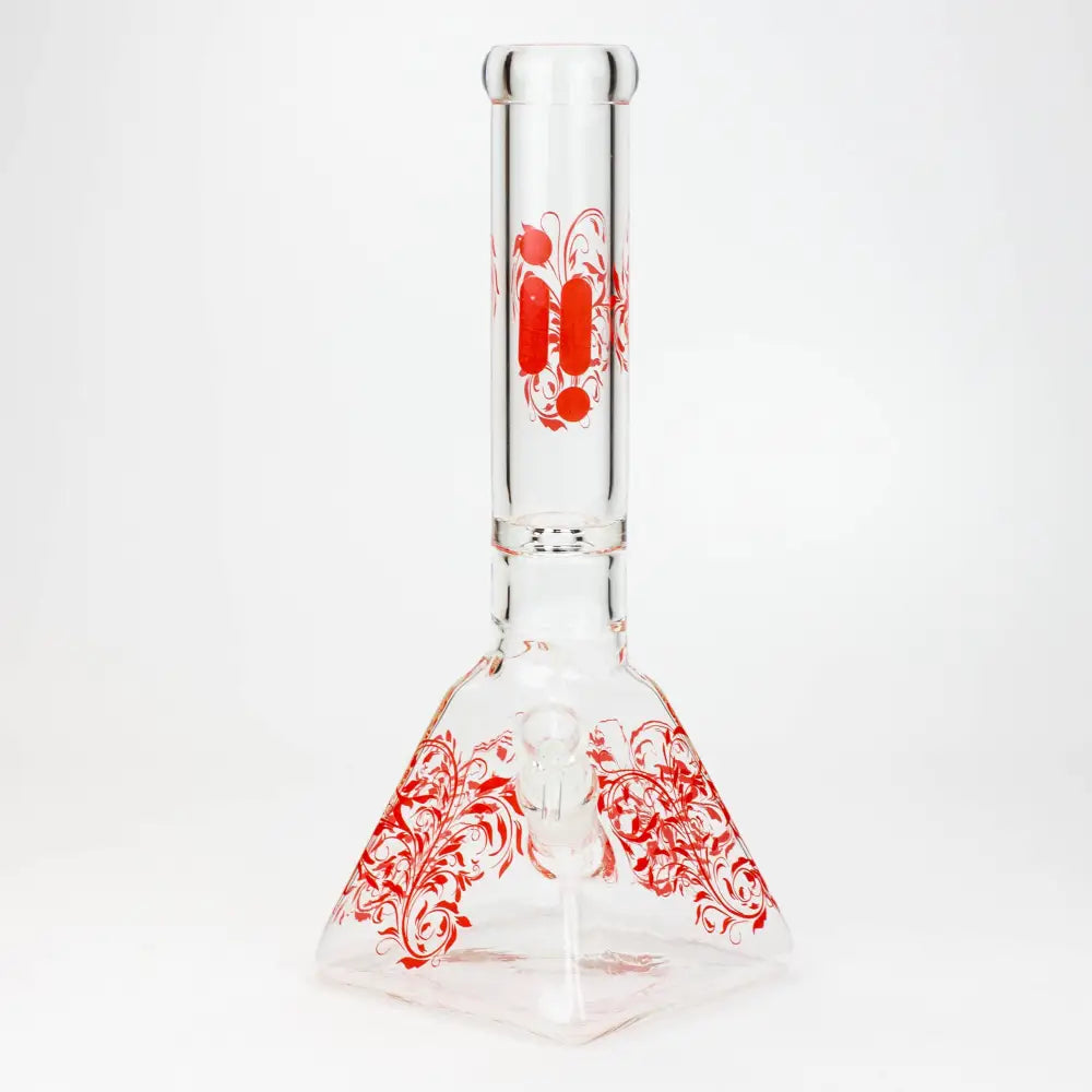 13" Infyniti 7 mm pyramid beaker bong_4