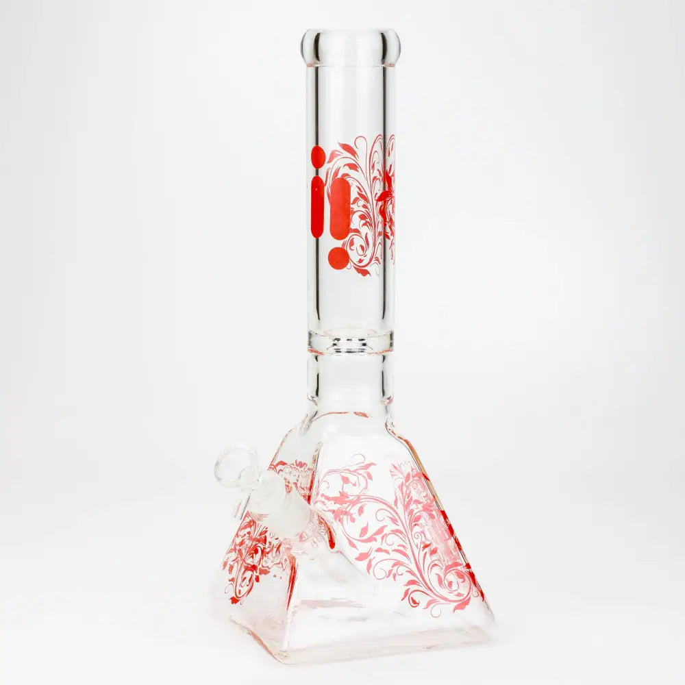 13" Infyniti 7 mm pyramid beaker bong_3