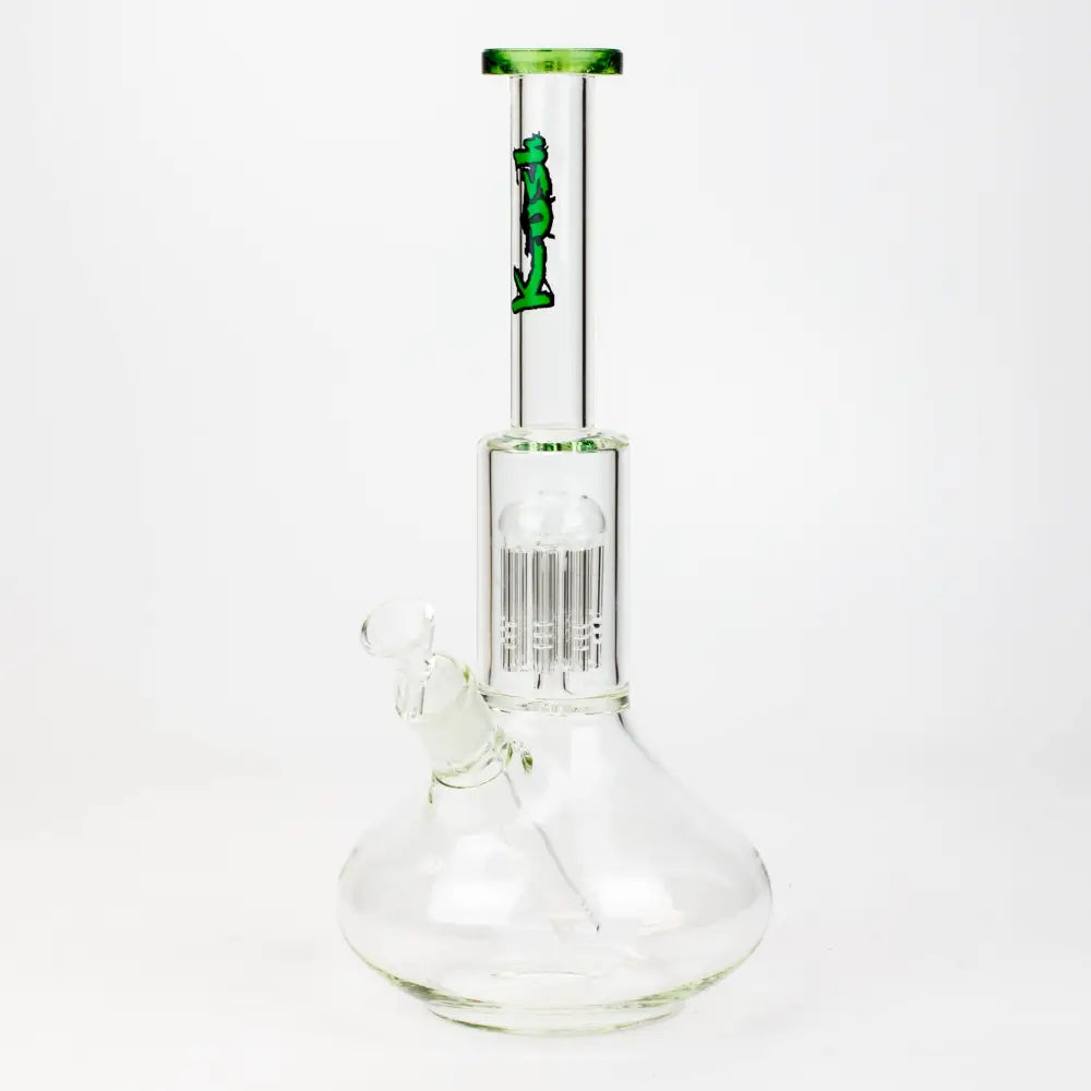 13" KUSH 8 tree-arm round base glass bong [H2]_6