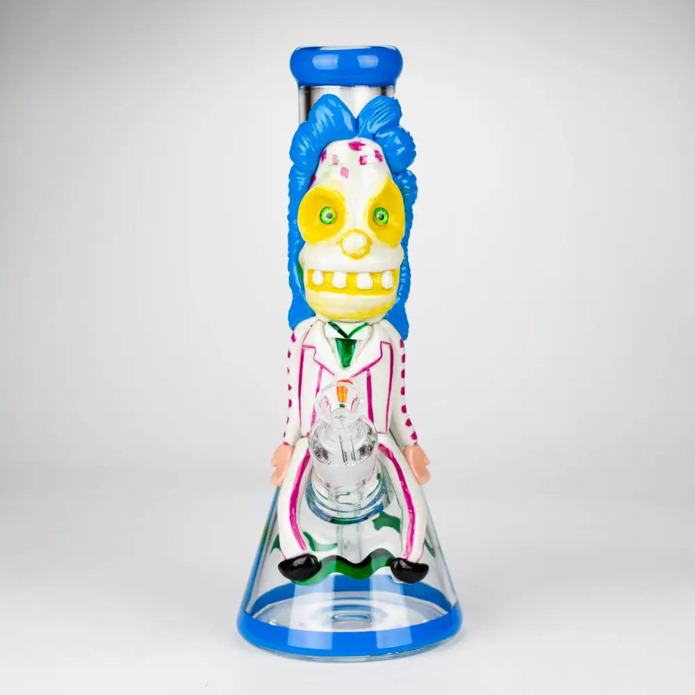 13" Resin 3D artwork 7mm Clown glass beaker  [DY511]_2