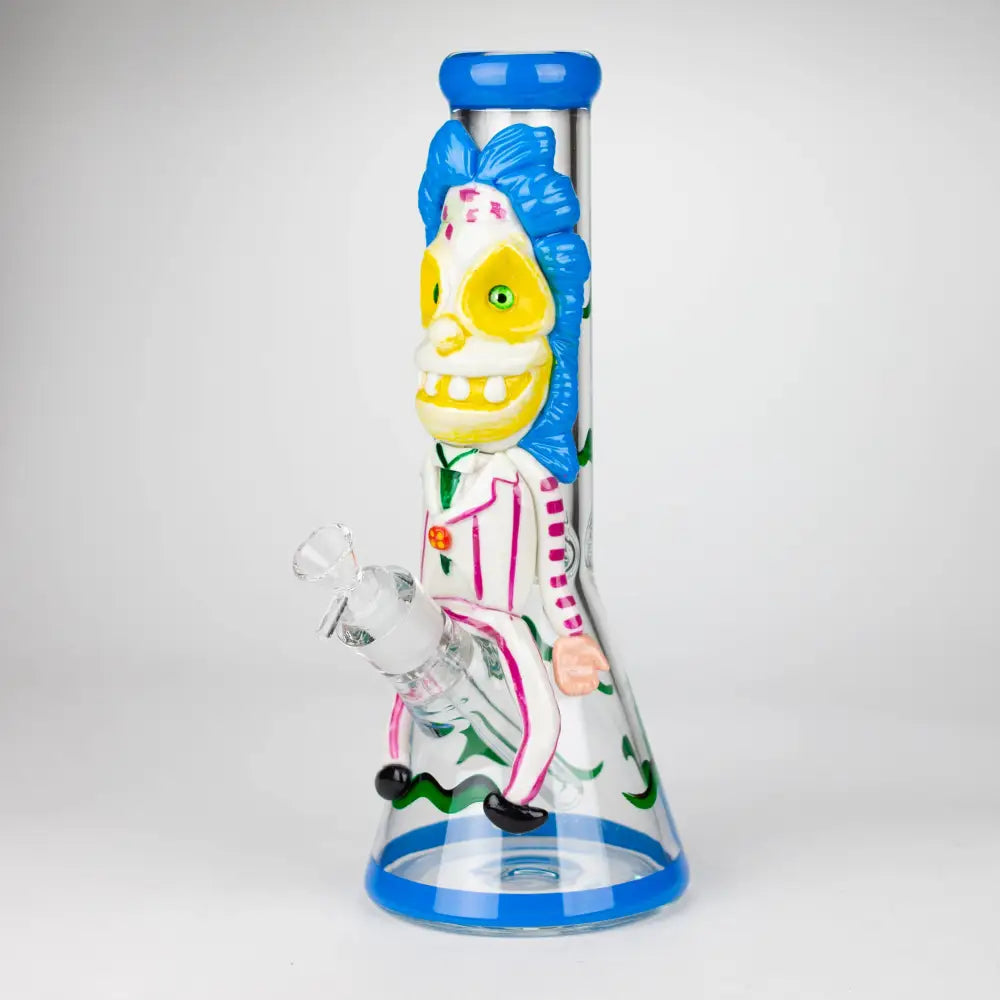 13" Resin 3D artwork 7mm Clown glass beaker  [DY511]_0