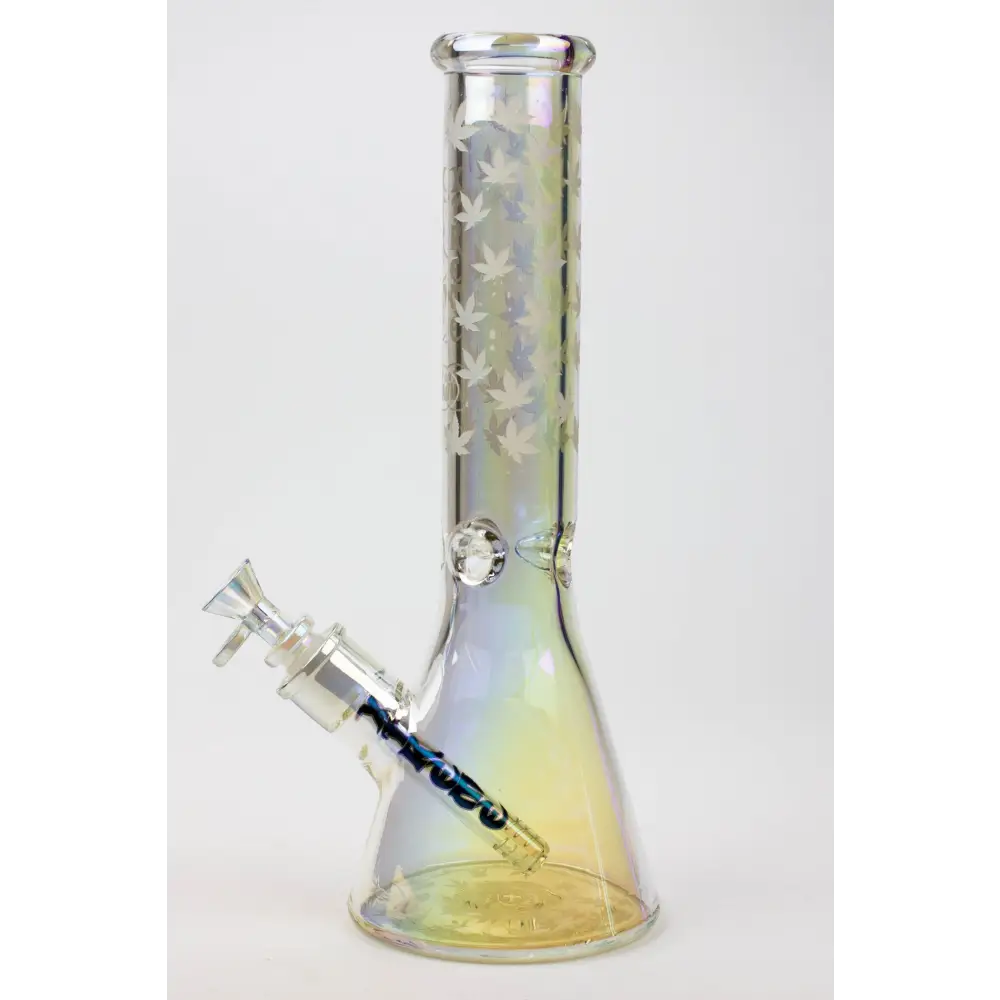 13" XTREME Glass / 7 mm / Electroplated Glass beaker Bong_8