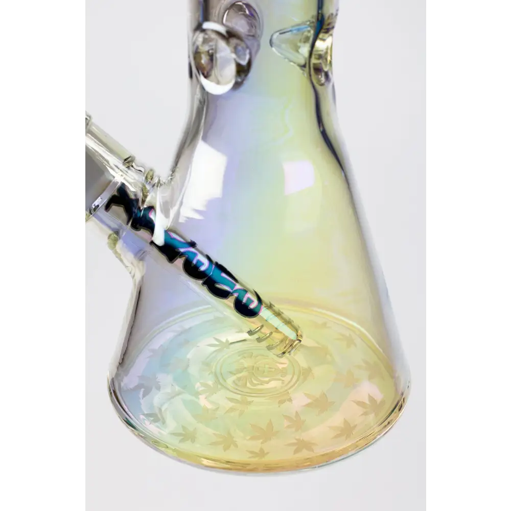 13" XTREME Glass / 7 mm / Electroplated Glass beaker Bong_2