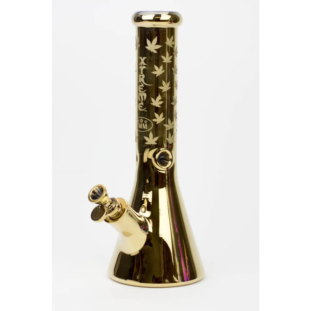 13" XTREME Glass / 7 mm / Electroplated Glass beaker Bong_5