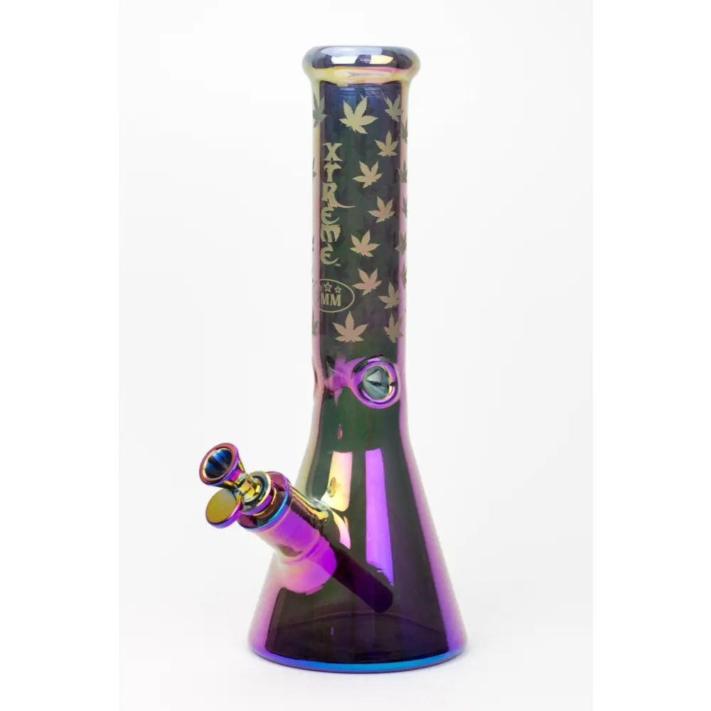 13" XTREME Glass / 7 mm / Electroplated Glass beaker Bong_7