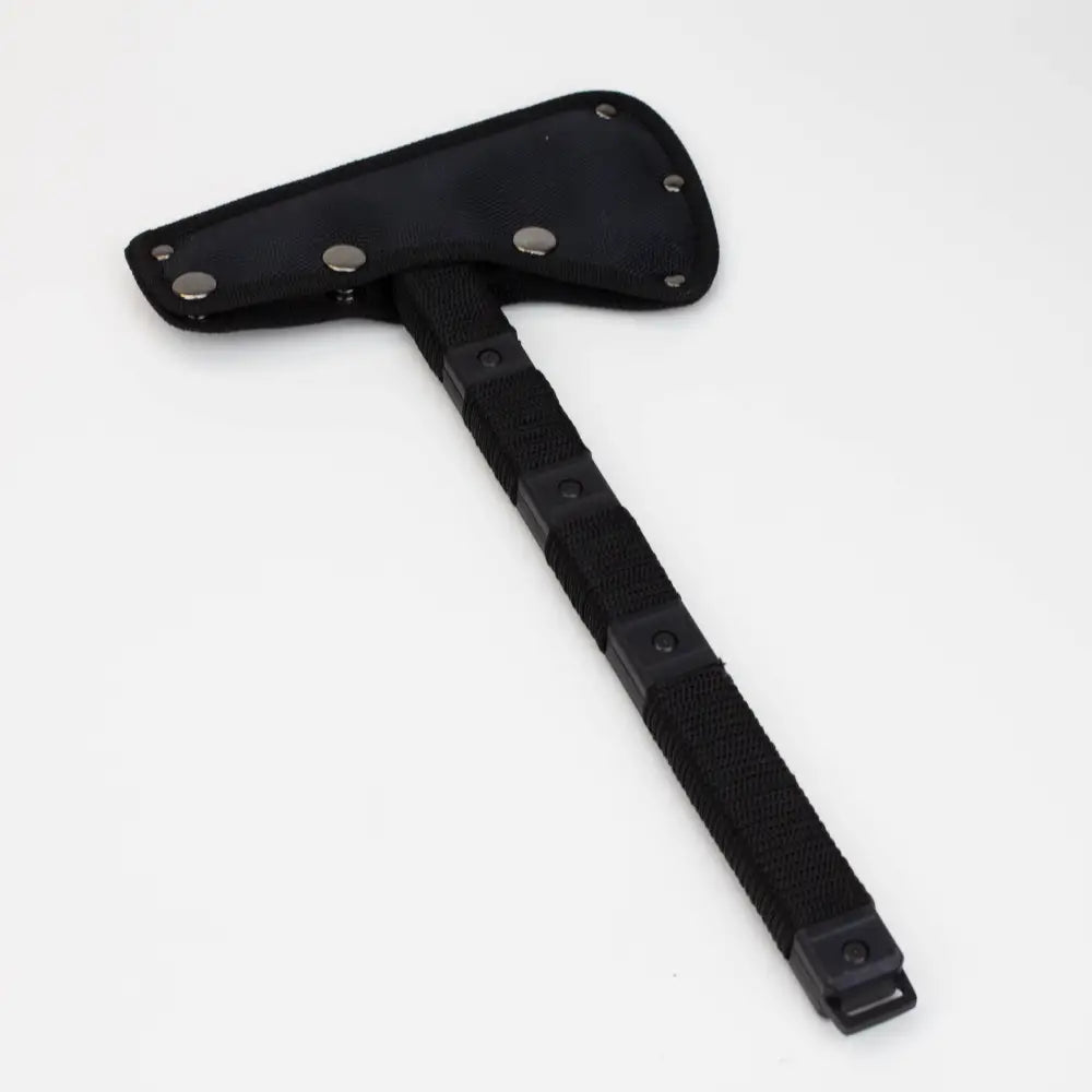 14 1/2″ The Bone Edge Tactical Axe with Sheath Black Hatchet [HK6185]_3