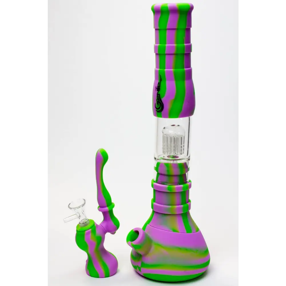 14.5" Genie detachable silicone water bong and bubbler_7