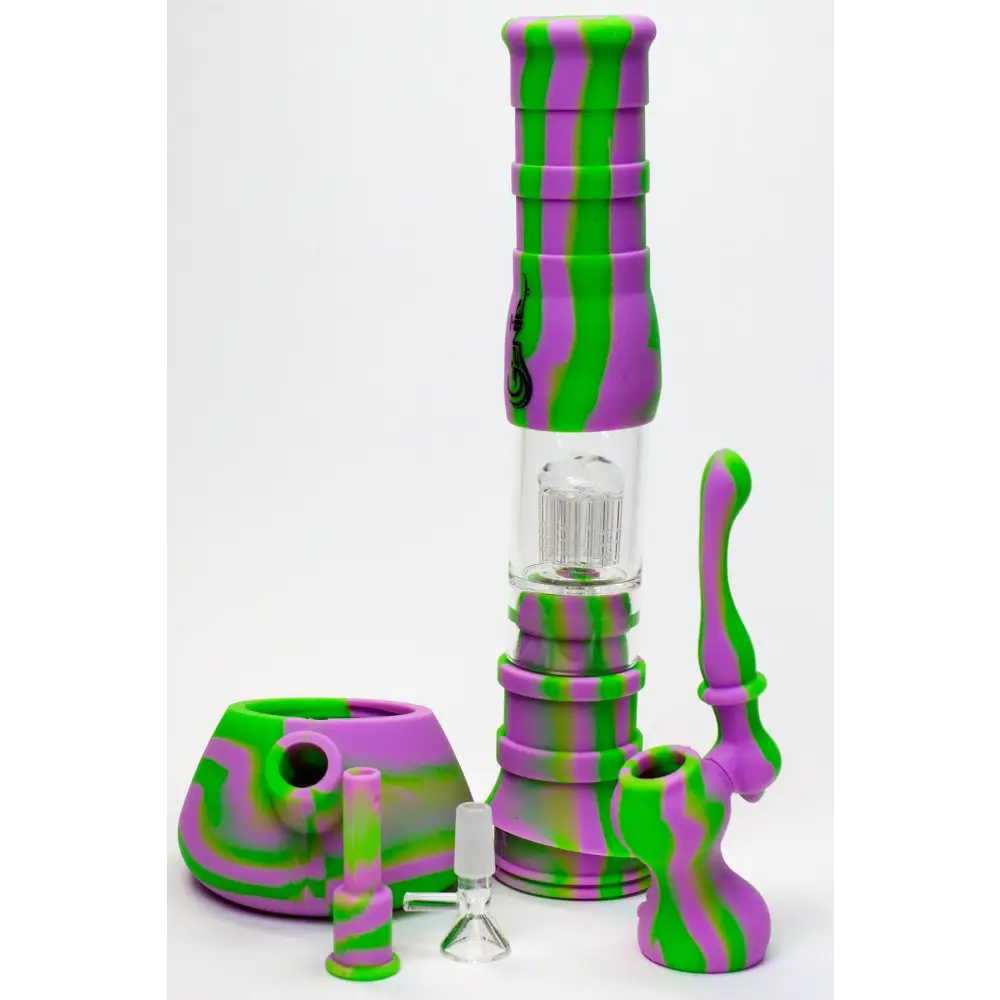 14.5" Genie detachable silicone water bong and bubbler_8