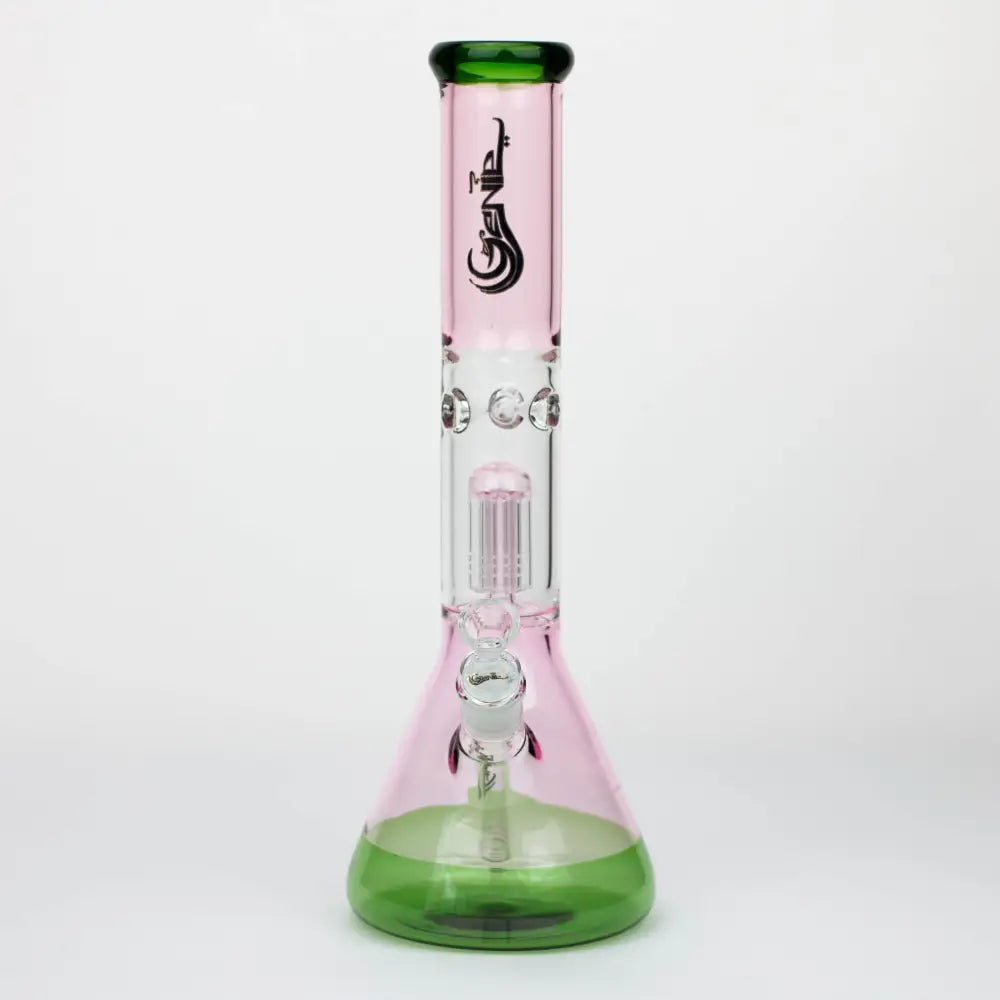 14.5" Genie-Tree arms two tone glass water bong_3