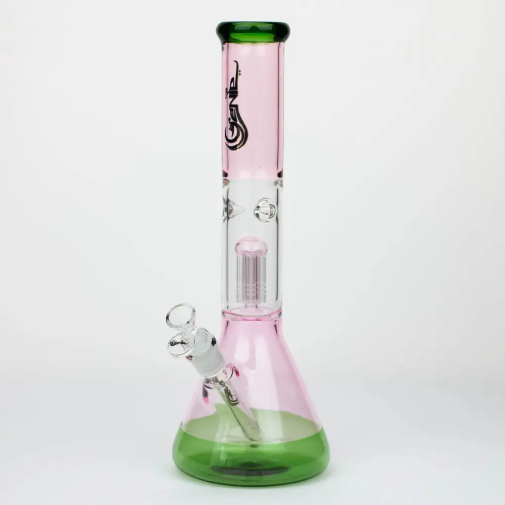 14.5" Genie-Tree arms two tone glass water bong_9