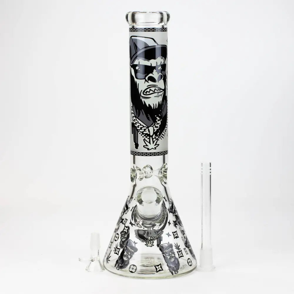 14" Gorilla Glow in the Dark Beaker 7mm_1