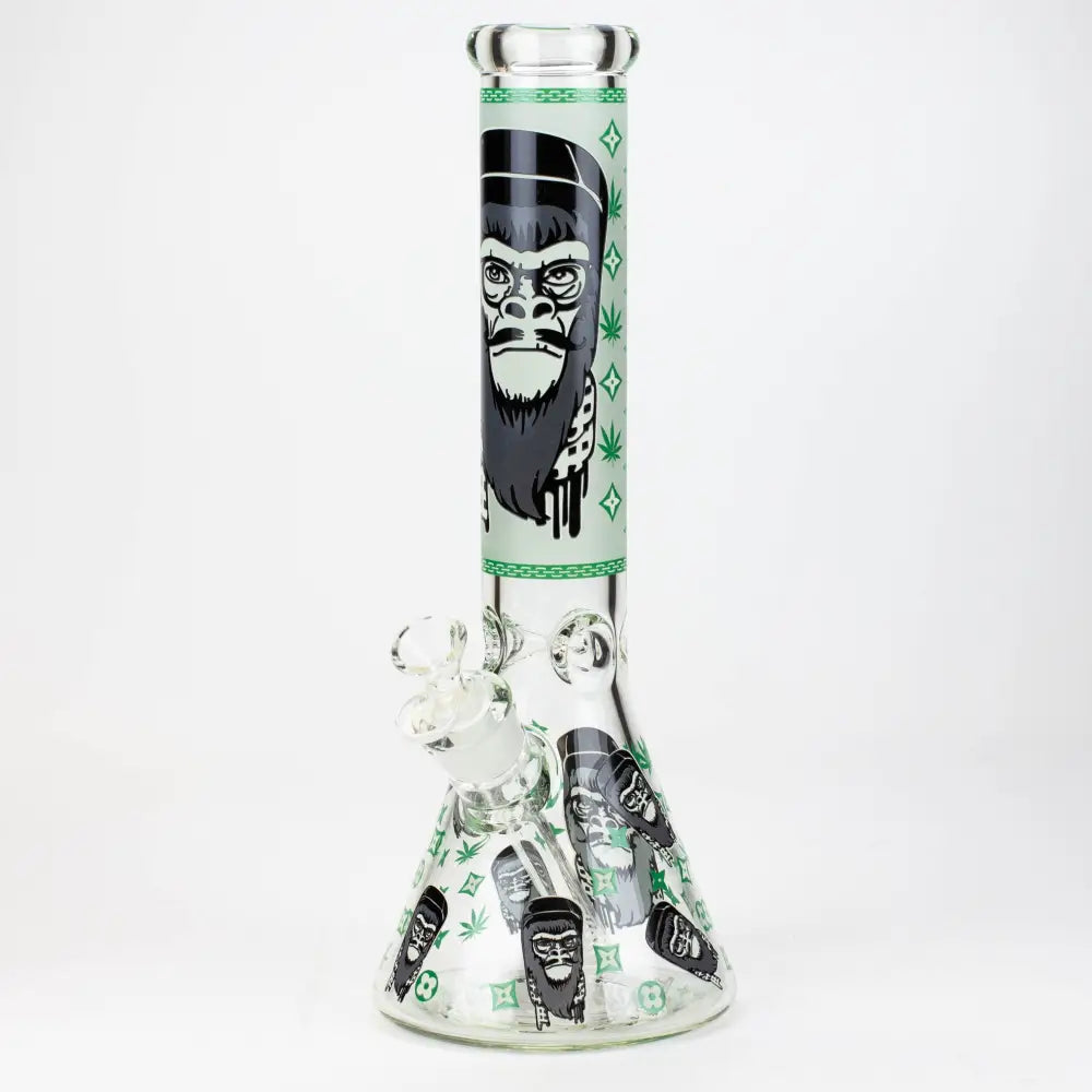 14" Gorilla Glow in the Dark Beaker 7mm_4