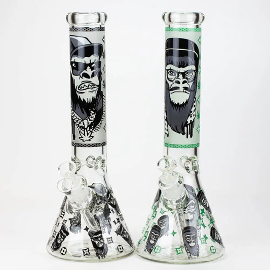 14" Gorilla Glow in the Dark Beaker 7mm_0