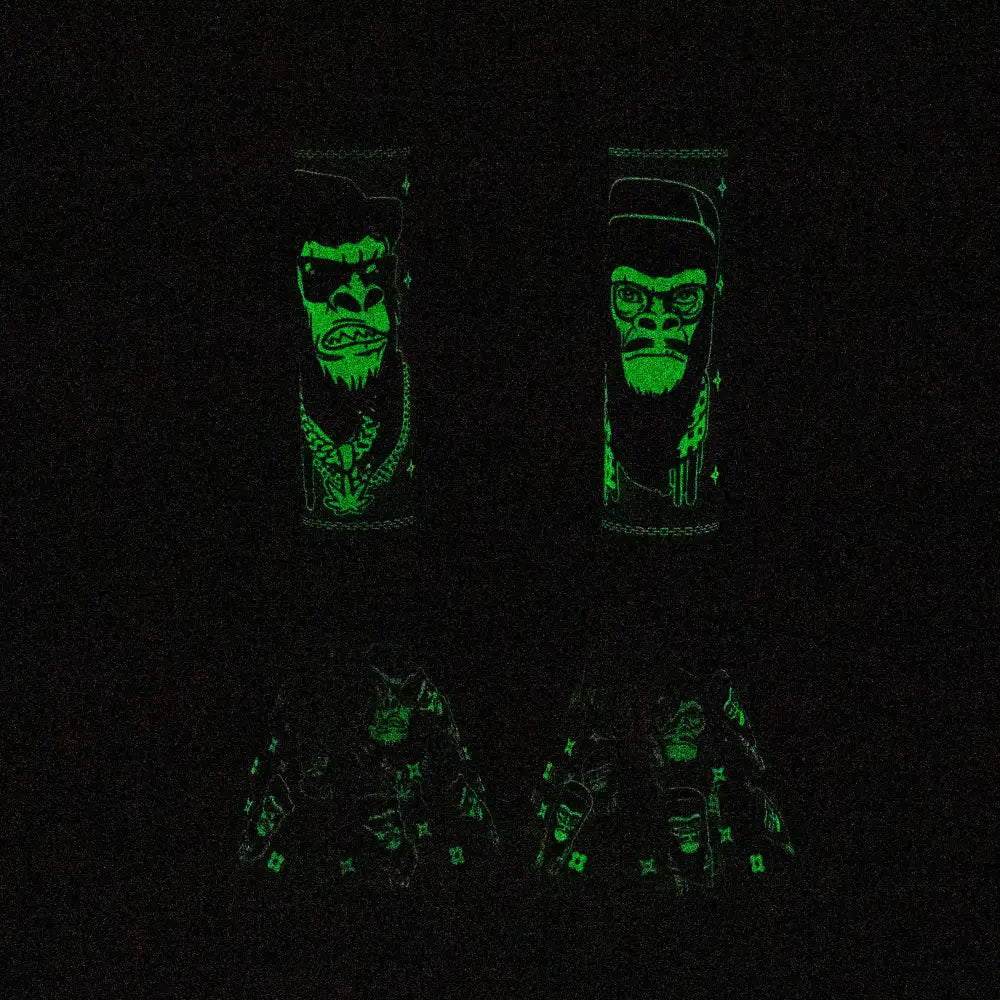 14" Gorilla Glow in the Dark Beaker 7mm_2