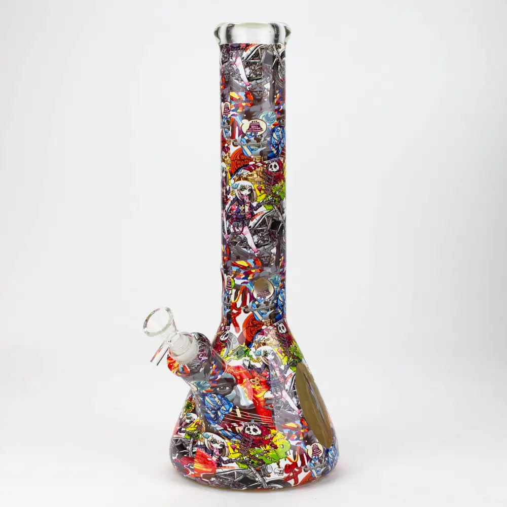 14" Graffiti Wrap Water pipe 9mm_3