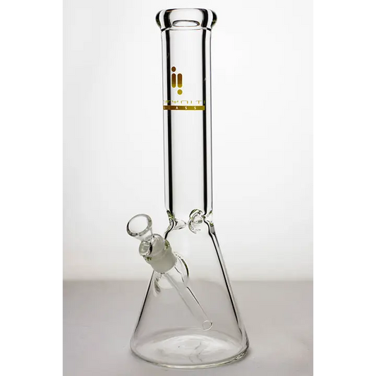 14" infyniti 9 mm beaker glass water bong_0