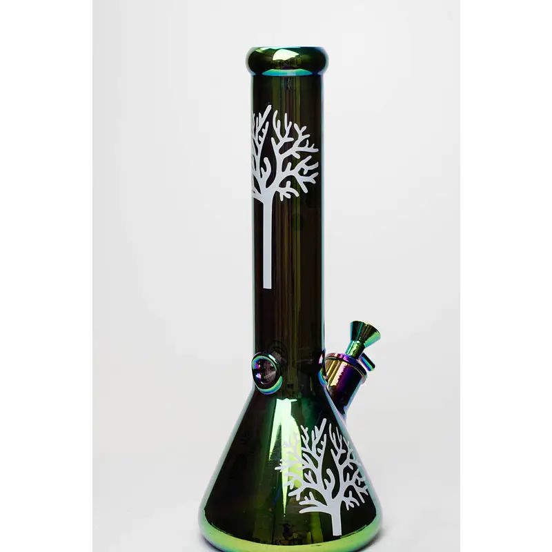 14" Infyniti Tree of life 7 mm metallic glass water bong_12