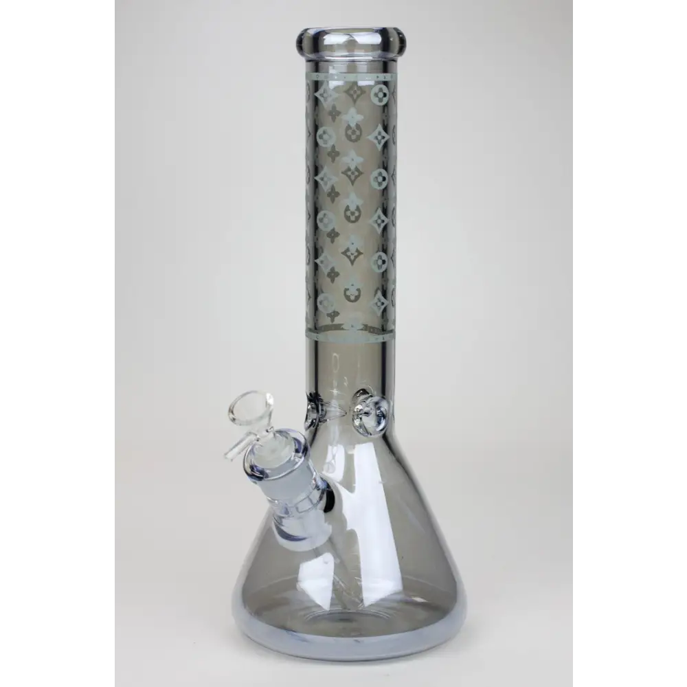 14" Luxury Logo 7 mm classic Electroplated Glass beaker Bong n_5