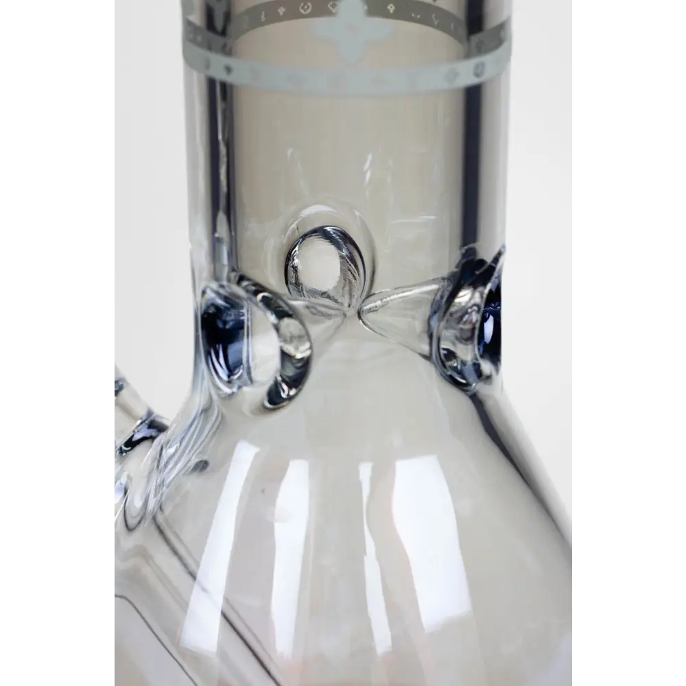 14" Luxury Logo 7 mm classic Electroplated Glass beaker Bong n_11