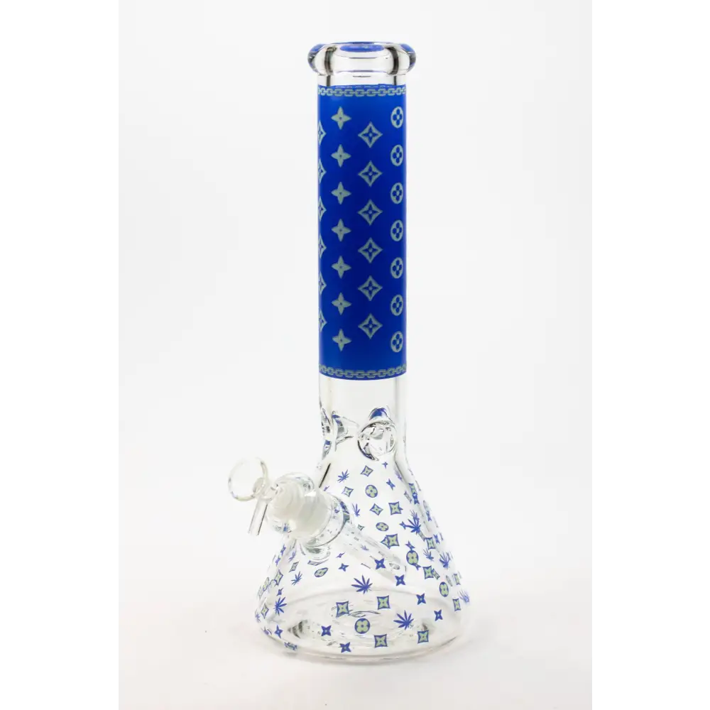 14" Luxury Patten Glow in the dark 7 mm glass bong [A24]_7