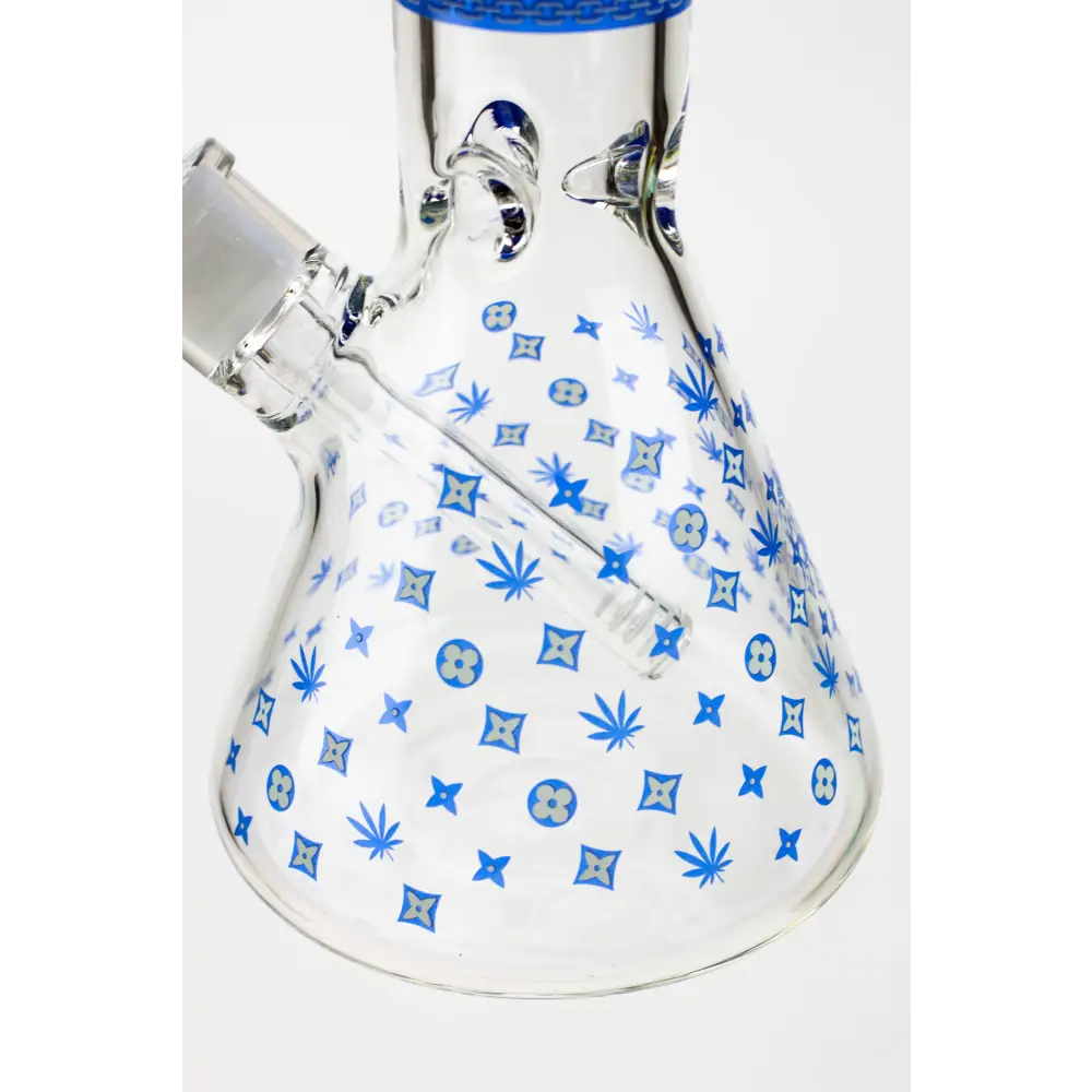 14" Luxury Patten Glow in the dark 7 mm glass bong [A24]_4