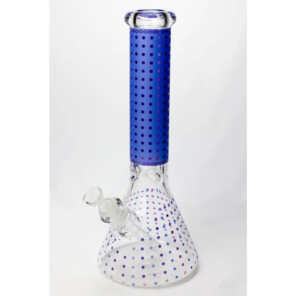 14" Star 7 mm glass water bong_12