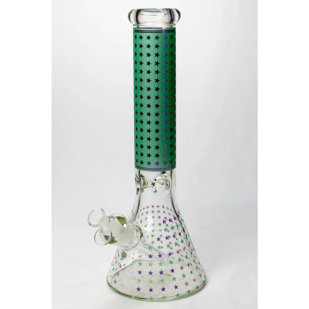 14" Star 7 mm glass water bong_7