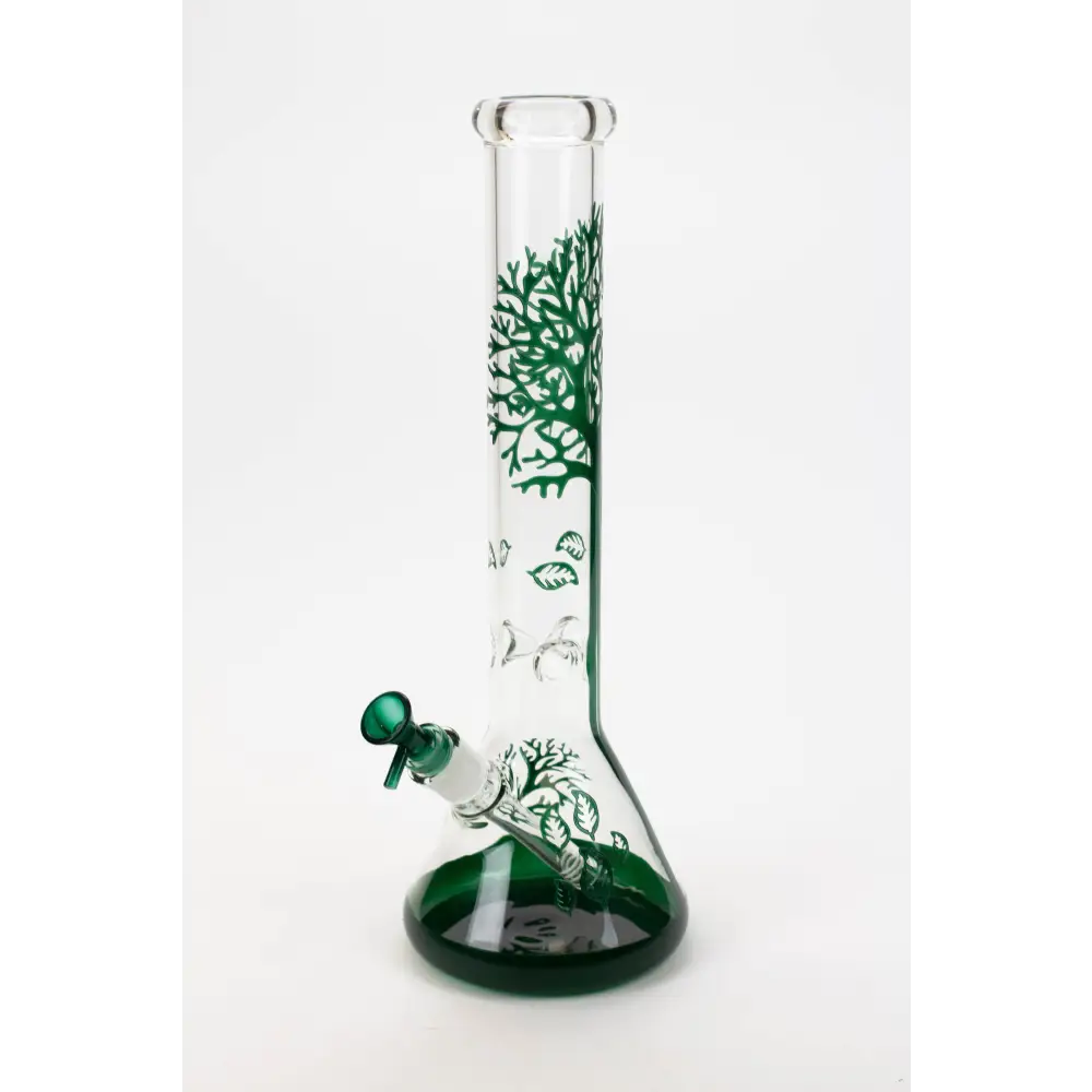 14" Tree of Life classic beaker glass bong_8