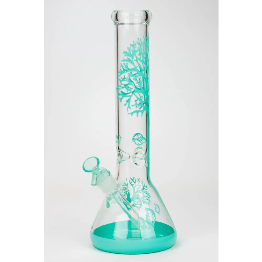 14" Tree of Life classic beaker glass bong_13