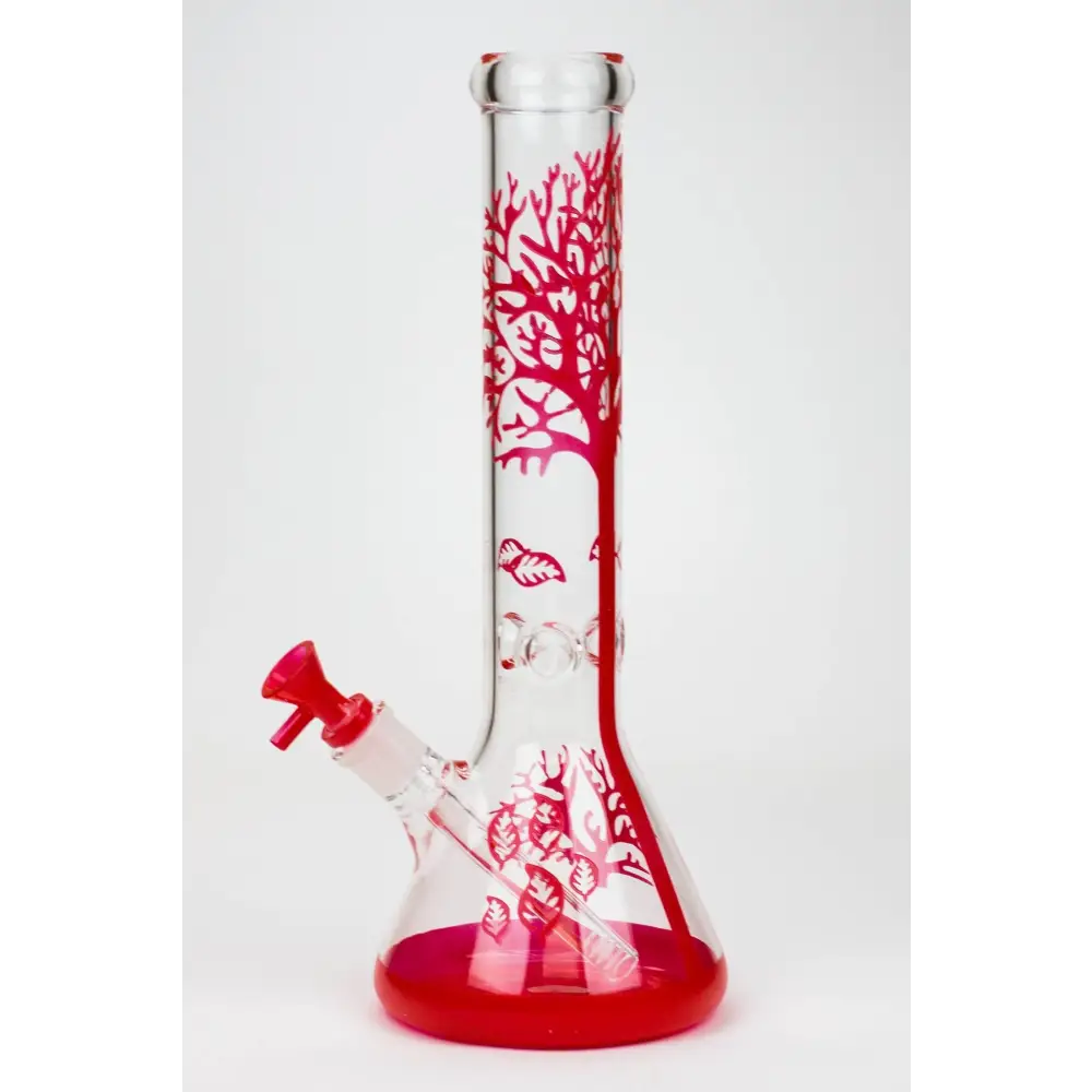 14" Tree of Life classic beaker glass bong_1