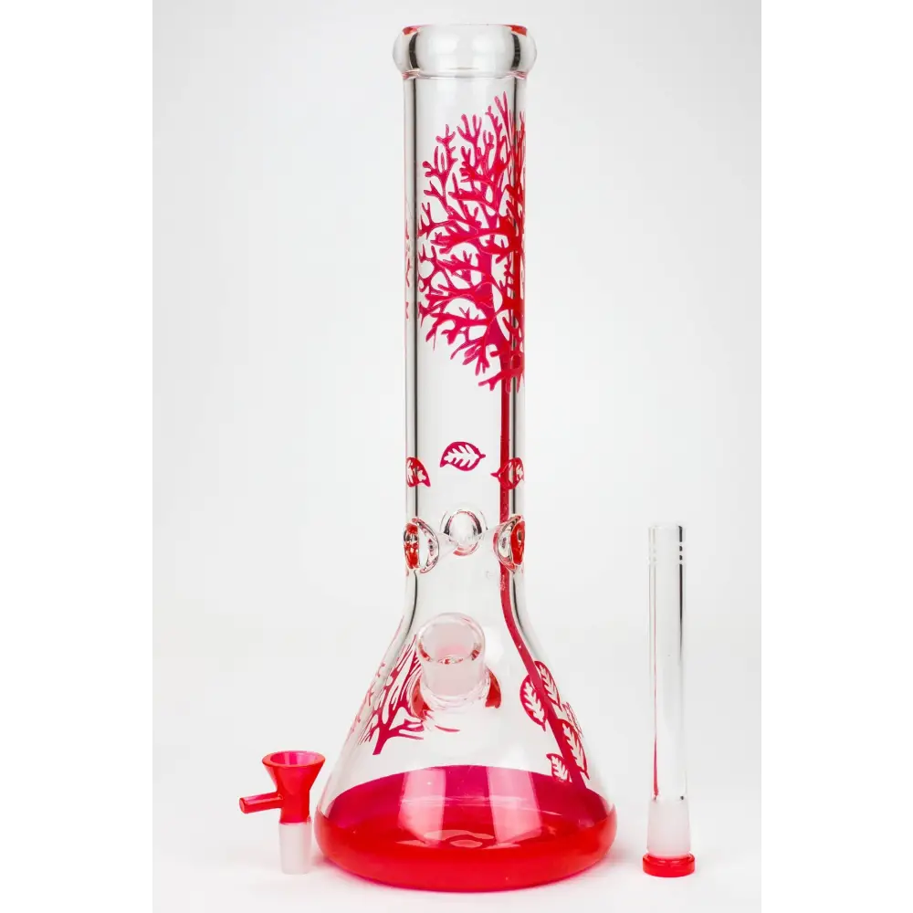 14" Tree of Life classic beaker glass bong_6