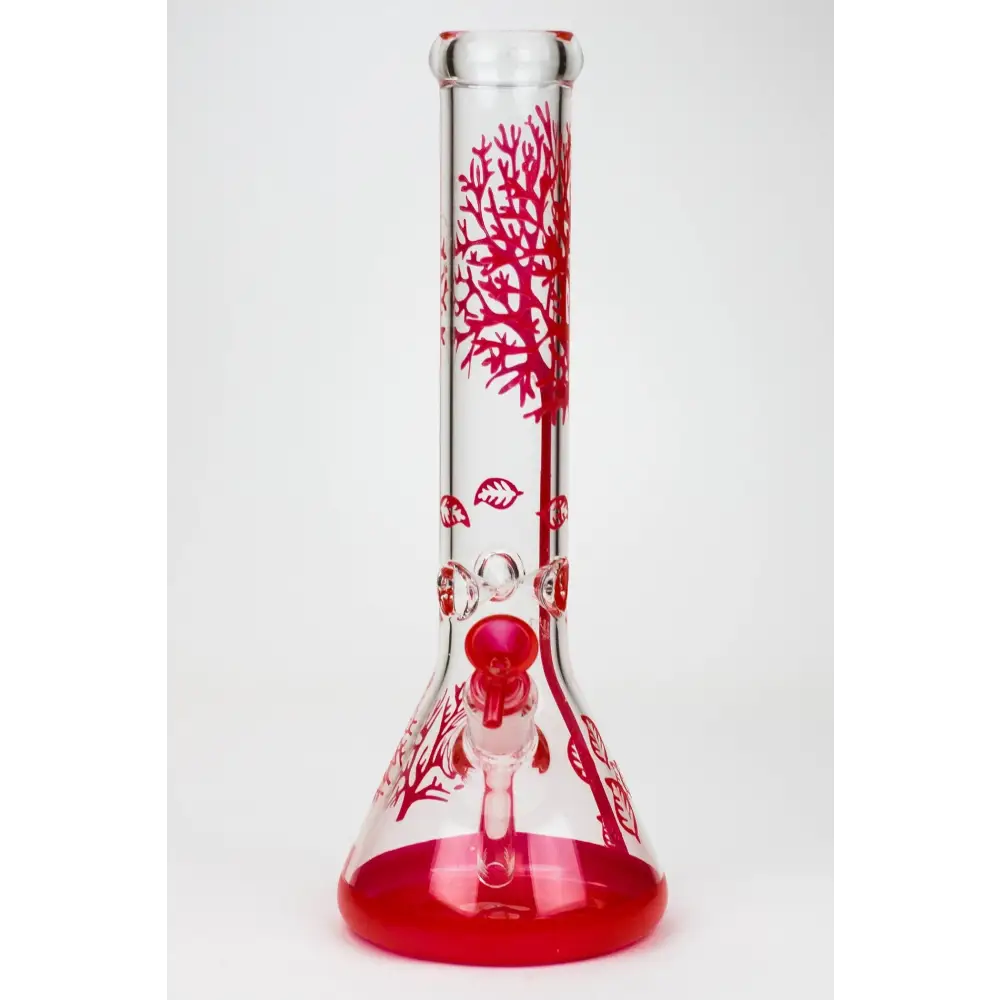 14" Tree of Life classic beaker glass bong_2